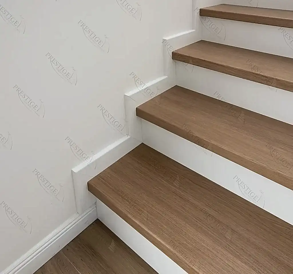 villa merdiven kaplama meşe basamak